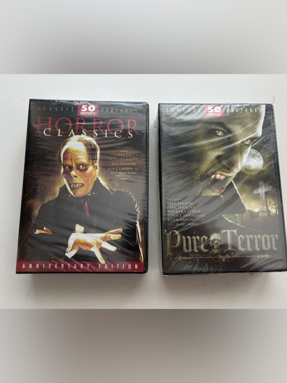 Horror Classics + Pure Terror DVD Set - new unopened packages